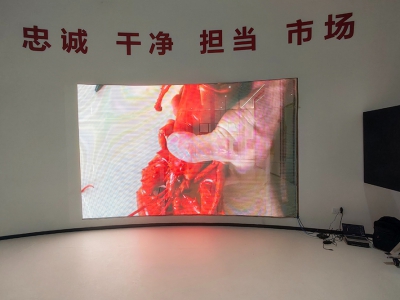 室內弧形高清顯示屏，新型室內顯示解決方案-蕙宇屏